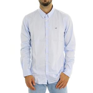 CAMICIA OXFORD SUN68 AZZURRO